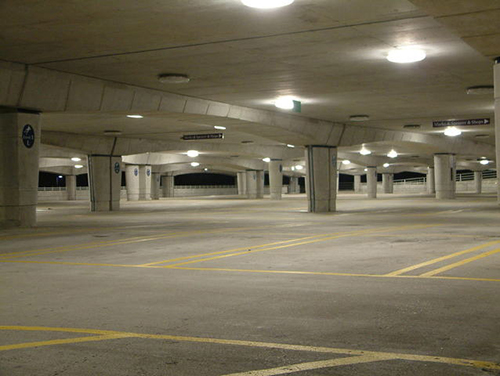 underground parking ramp vacuum truck